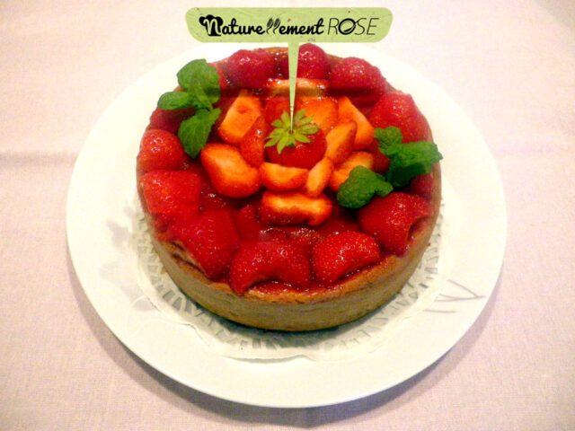 cheesecake fraise sans oeuf gluten lactose
